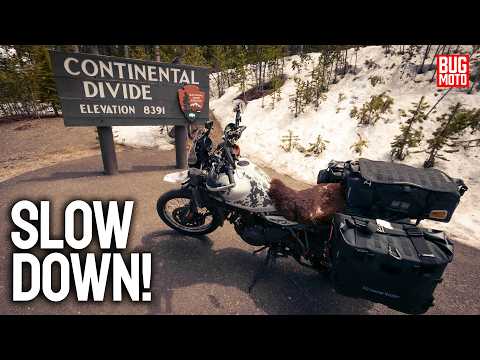 The Slow Road Through Yellowstone – Day 3 Across America on my Himalayan 450